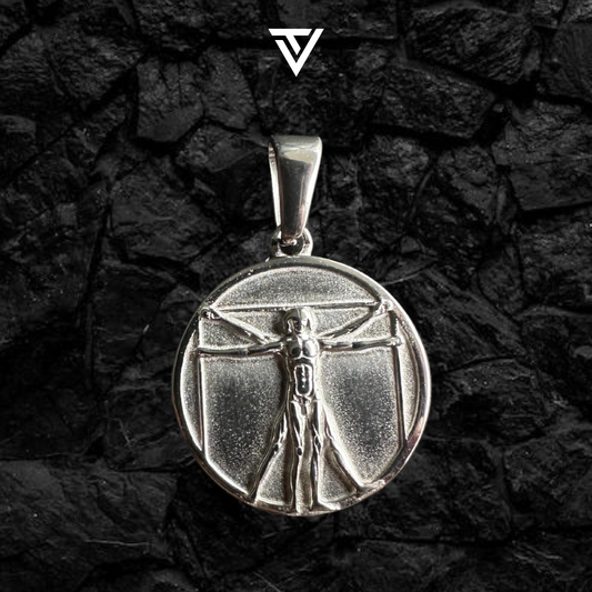 Dije Vitruvian Plateado