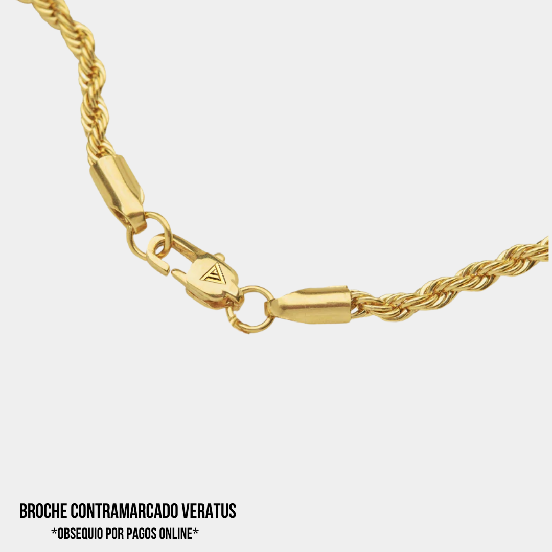 Set San Benito Lazo Baño Oro 18k