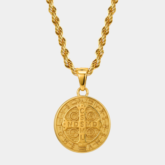 Set San Benito Lazo Baño Oro 18k