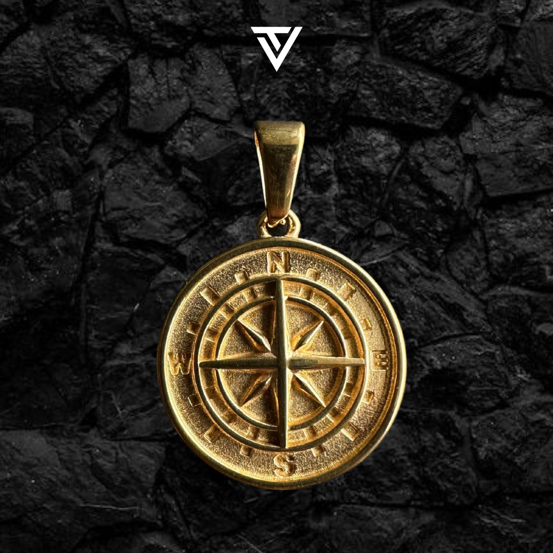 Dije Brújula dorada