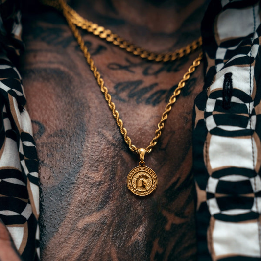 Set Spartan Lazo Baño Oro 18k