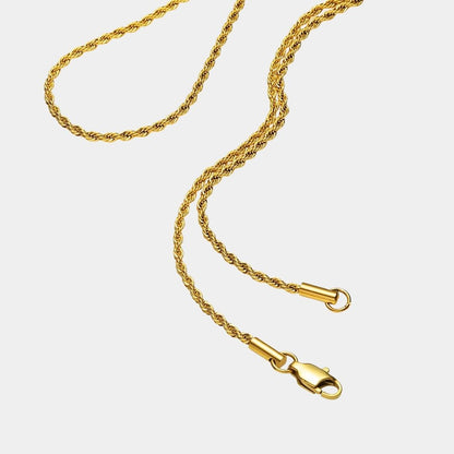 Set Estrella del norte doble cadena Baño Oro 18k