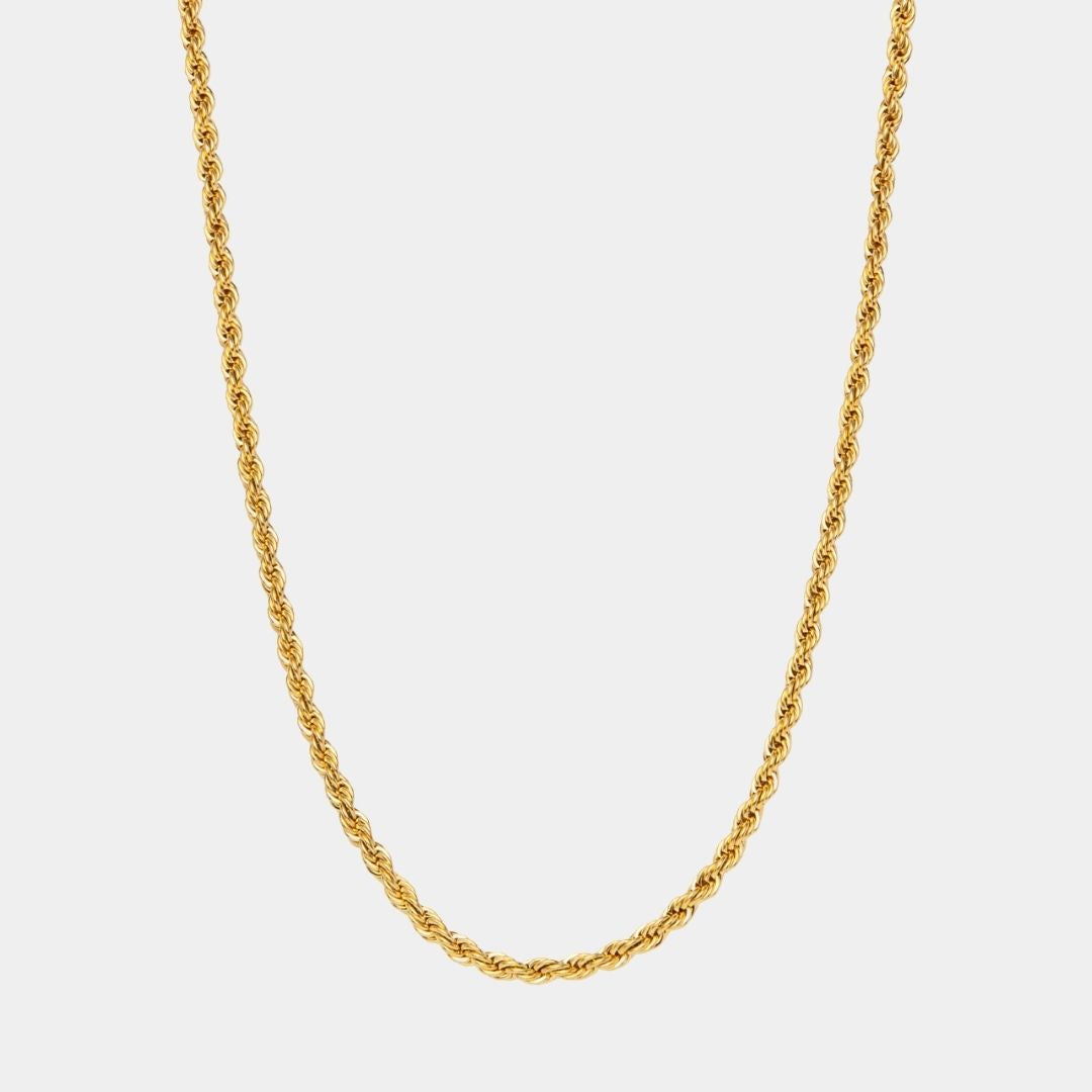 Set Estrella del norte doble cadena Baño Oro 18k