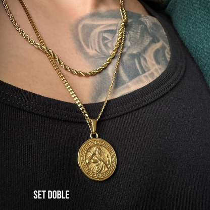 Set Zeus Baño Oro 18k