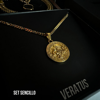 Set Zeus Baño Oro 18k