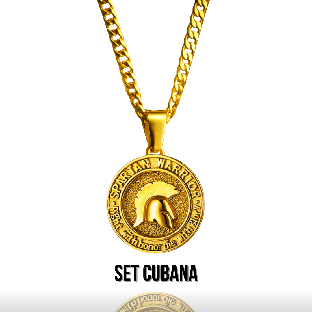 Set Spartan Baño Oro 18k