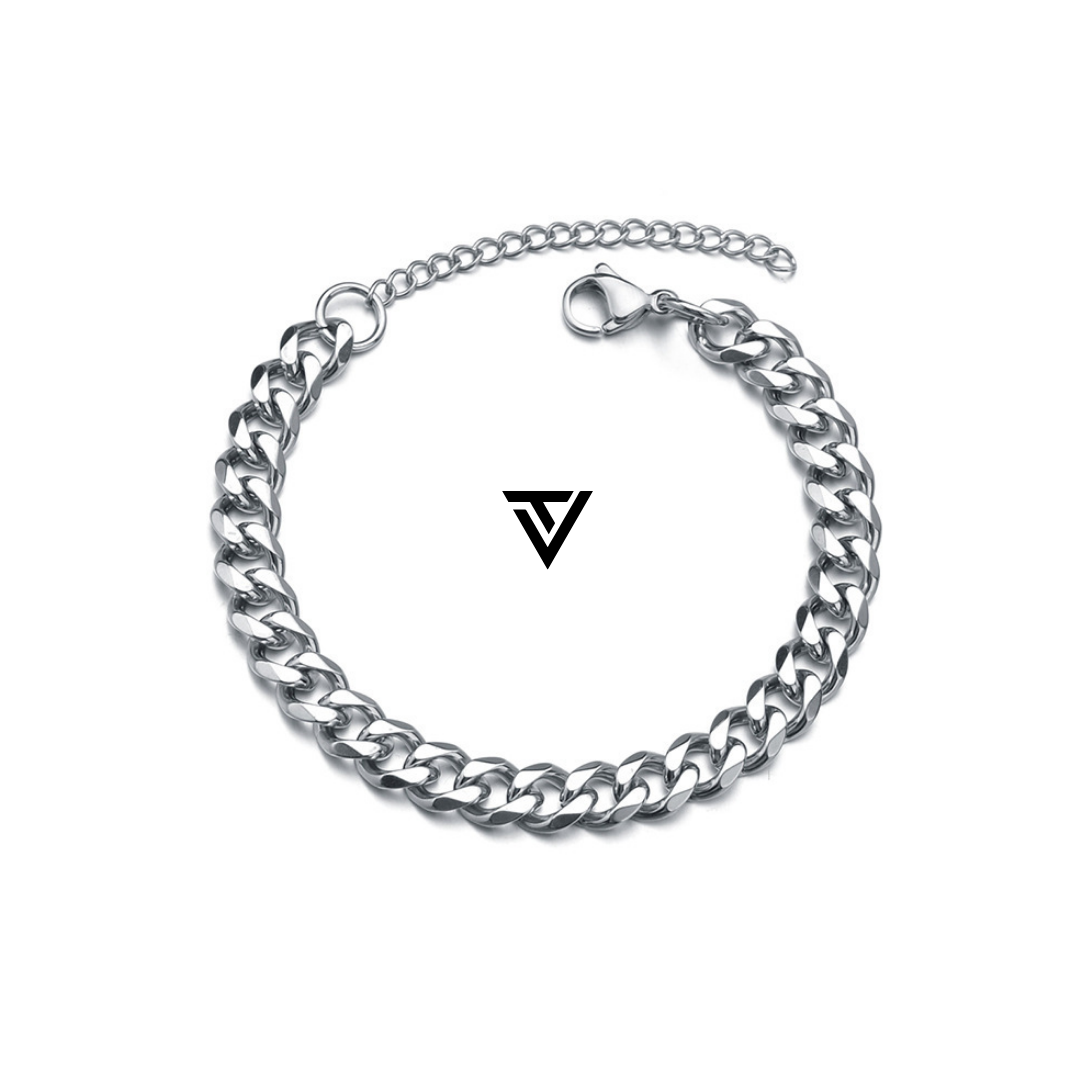 Pulsera Cubana Silver