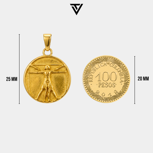 Dije Vitruvian Dorado