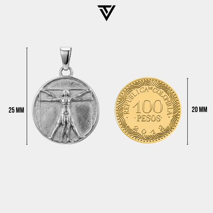 Dije Vitruvian Plateado