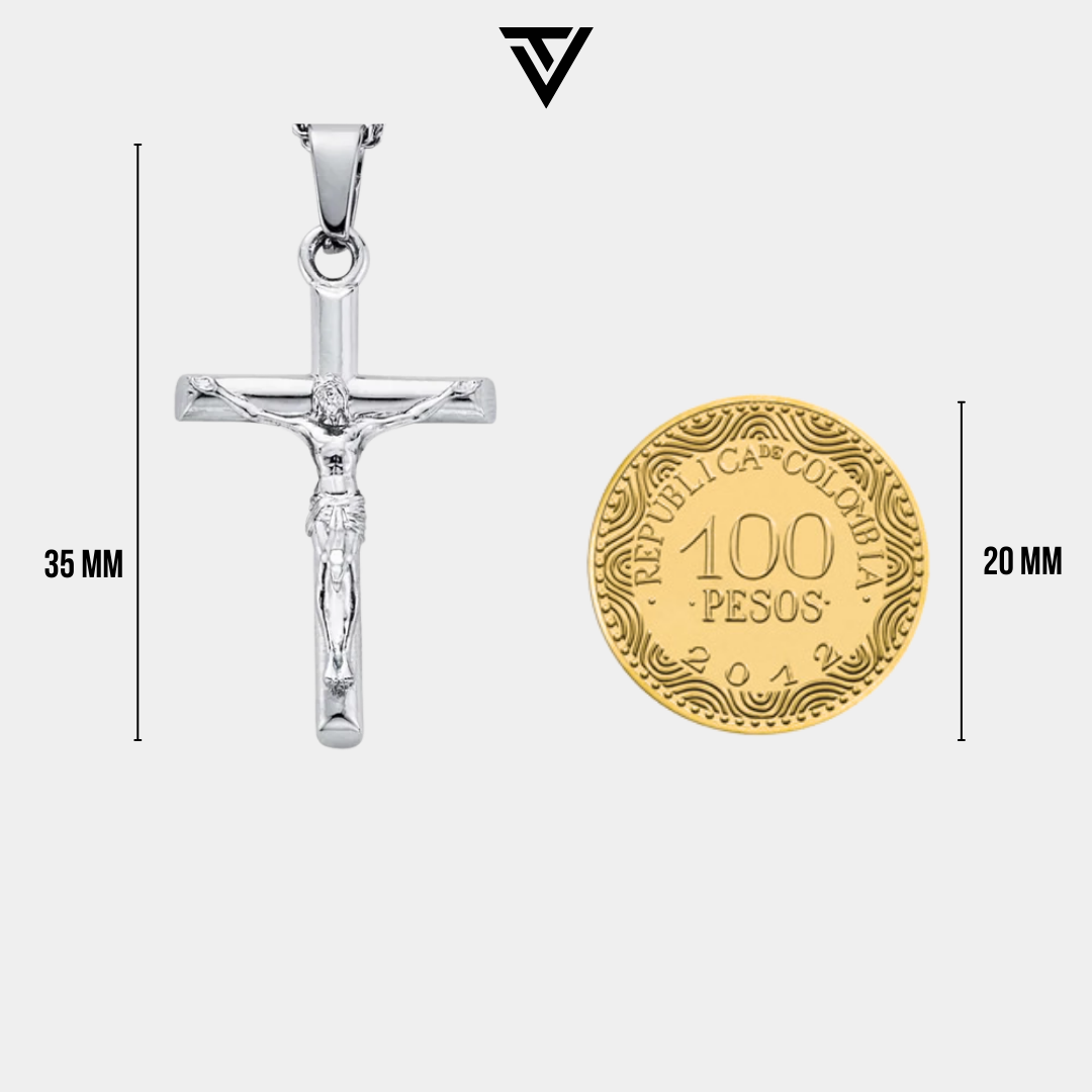Dije Cruz Plateado