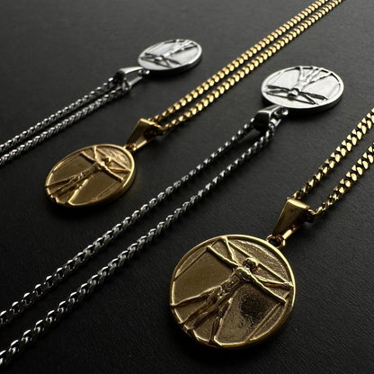 Set Vitruvian Baño Oro 18k