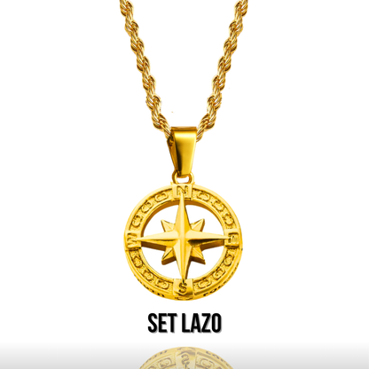 Set Estrella del norte Baño Oro 18k