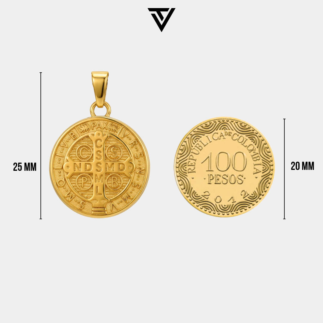 Pack San Benito mas cubana Baño Oro 18k