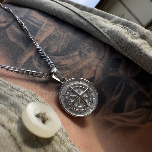 Set Brújula Cubana Plateado