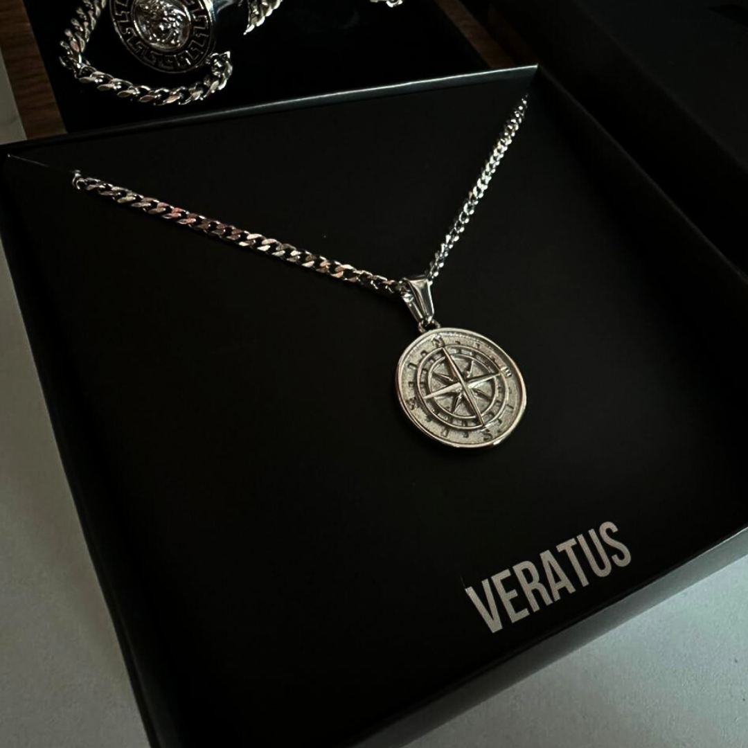 Set Brújula Cubana Plateado