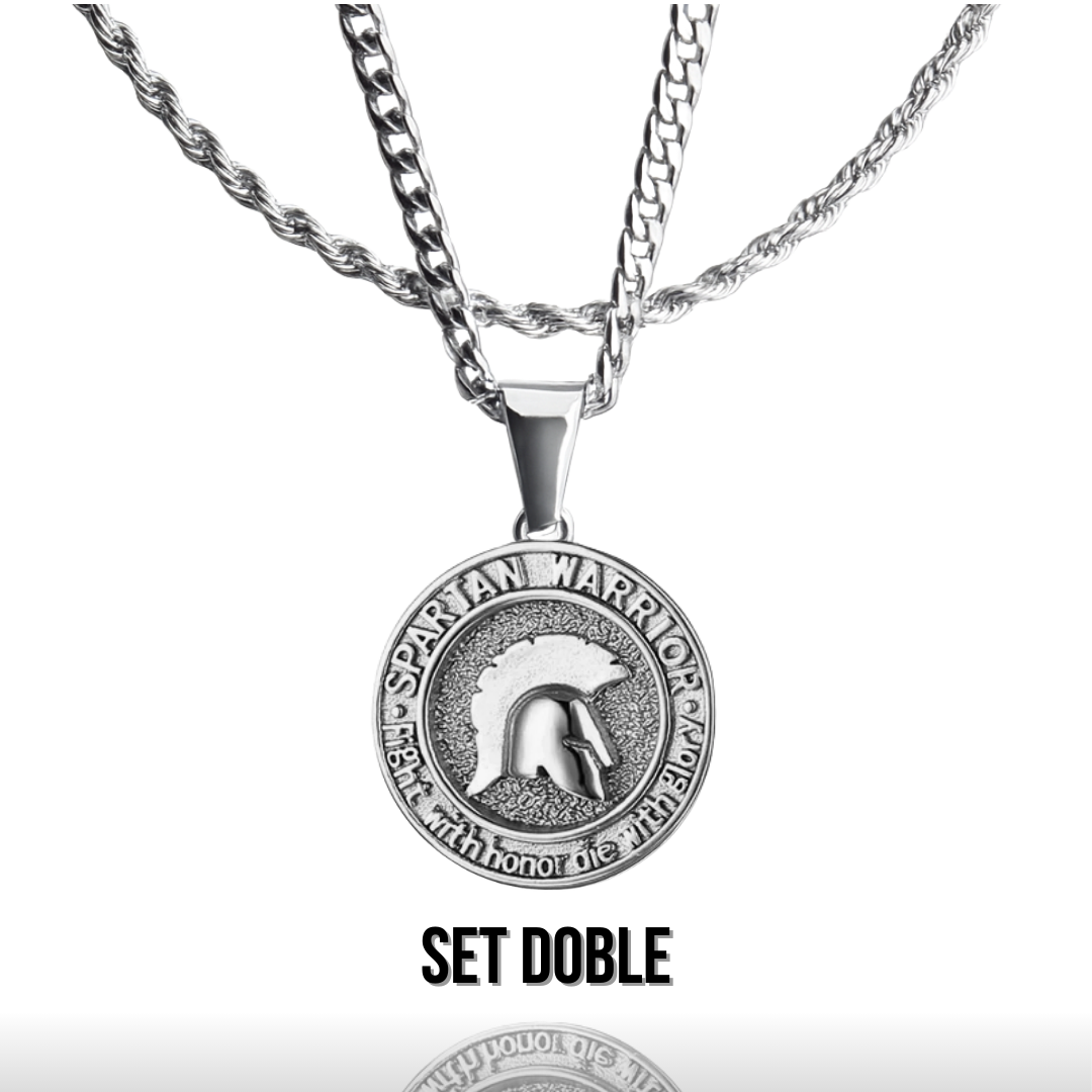 Set Spartan Plateado