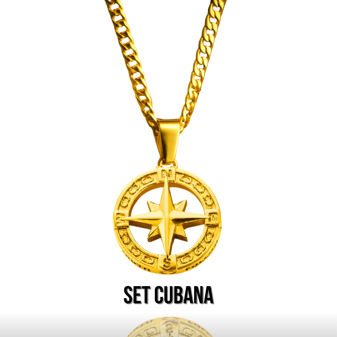 Set Estrella del norte Baño Oro 18k