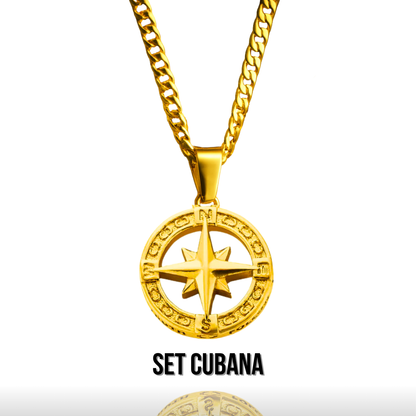 Set Estrella del norte Baño Oro 18k