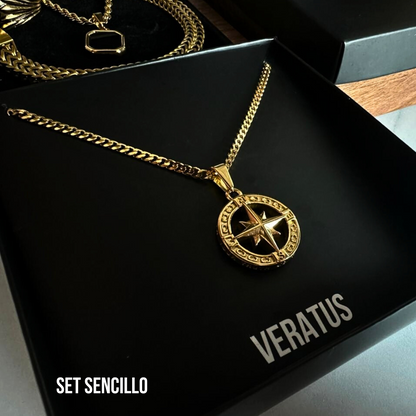 Set Estrella del norte Baño Oro 18k