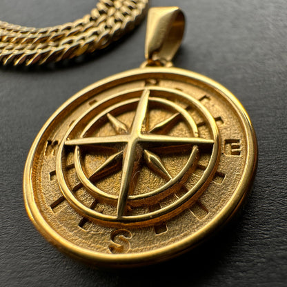 Set Brújula Baño Oro 18k